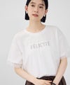 Idnes フロッキードットチュール レイヤードTシャツ レディース メール便 対応商品