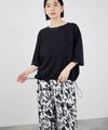 Idnes  接触冷感 裾ドロスト ドルマンプルオーバーカットソー レディース メール便 対応商品商品サムネイル-2