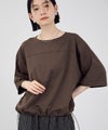 Idnes 接触冷感 裾ドロスト ドルマンプルオーバーカットソー レディース メール便 対応商品商品サムネイル-3