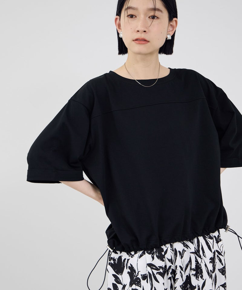 Idnes  接触冷感 裾ドロスト ドルマンプルオーバーカットソー レディース メール便 対応商品商品画像-10