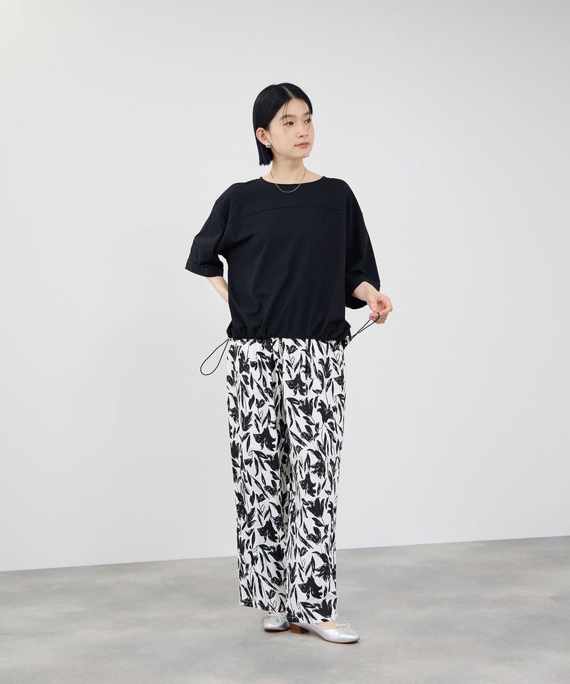 Idnes 接触冷感 裾ドロスト ドルマンプルオーバーカットソー レディース メール便 対応商品商品画像-12