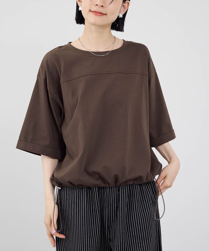 Idnes 接触冷感 裾ドロスト ドルマンプルオーバーカットソー レディース メール便 対応商品商品画像-13