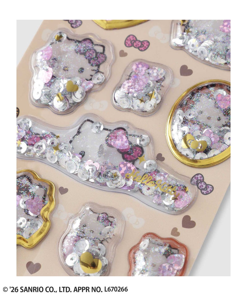 サンリオキャラクターズ ハローキティ キラキラカプセルシール ヒョウ商品画像-3
