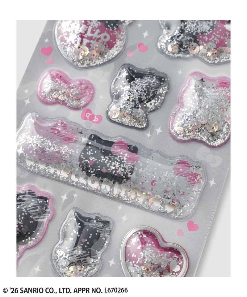 サンリオキャラクターズ ハローキティ キラキラカプセルシール ゼブラ商品画像-3