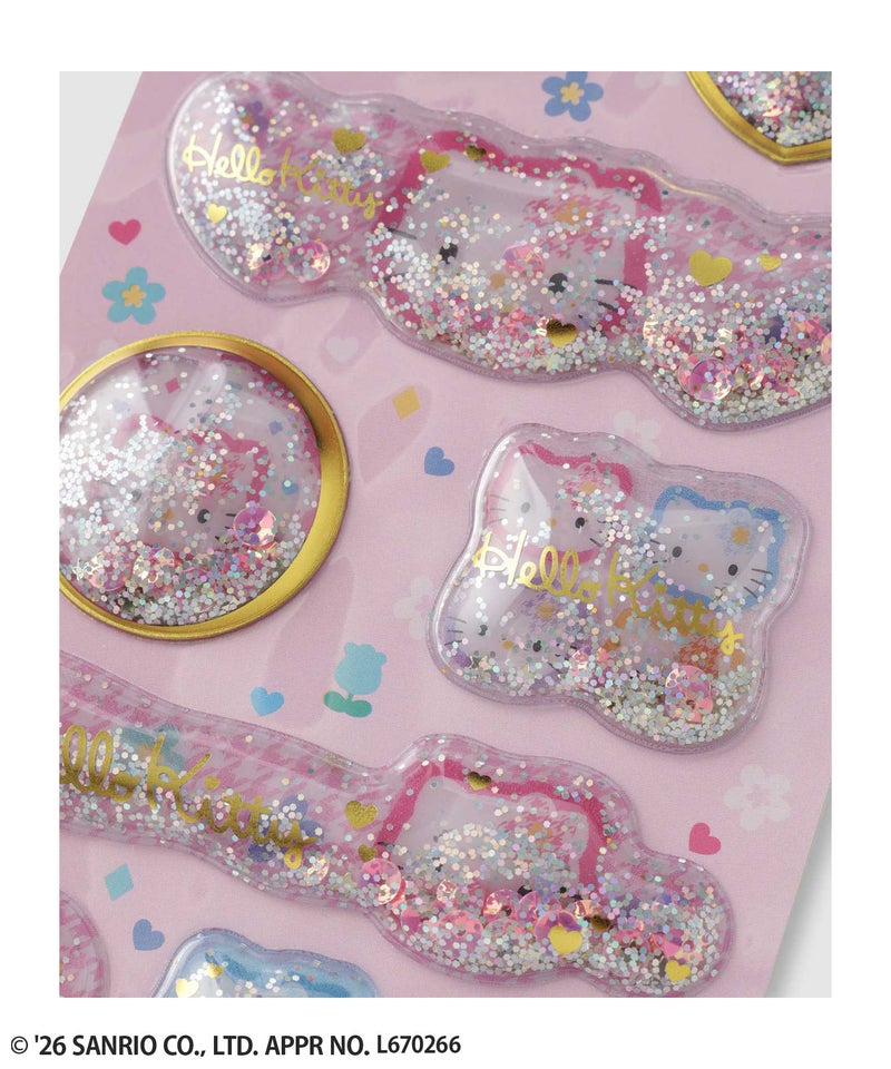 サンリオキャラクターズ ハローキティ キラキラカプセルシール カオハナ商品画像-3