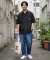 クマプリント ランダムグラフィック オーバーサイズシャツ メンズ商品サムネイル-4