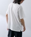 NAVY  SARARI 鹿の子 ドット柄スキッパーポロシャツ メンズ商品サムネイル-4