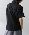 NAVY SARARI 鹿の子 ドット柄スキッパーポロシャツ メンズ商品サムネイル-8