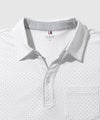 NAVY SARARI 鹿の子 ドット柄スキッパーポロシャツ メンズ商品サムネイル-13