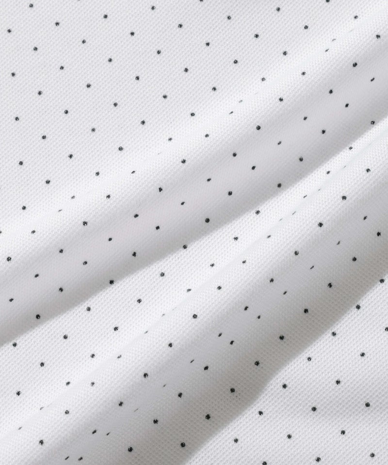 NAVY SARARI 鹿の子 ドット柄スキッパーポロシャツ メンズ商品画像-17
