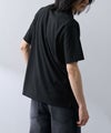 NAVY SARARI リップル 無地スキッパーポロシャツ メンズ商品サムネイル-6