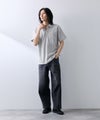 NAVY SARARI リップル 無地スキッパーポロシャツ メンズ商品サムネイル-14
