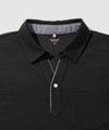 NAVY SARARI リップル 無地スキッパーポロシャツ メンズ商品サムネイル-23