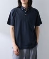 NAVY SARARI 冷感サッカーストライプ ボタンダウンポロシャツ メンズ商品サムネイル-3