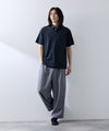 NAVY SARARI 冷感サッカーストライプ ボタンダウンポロシャツ メンズ商品サムネイル-6