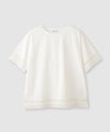 NAVY  SARARI 冷感 UVカット 袖レースTシャツ レディース メール便 対応商品商品サムネイル-1