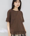 NAVY SARARI 冷感 UVカット 袖レースTシャツ レディース メール便 対応商品商品サムネイル-3