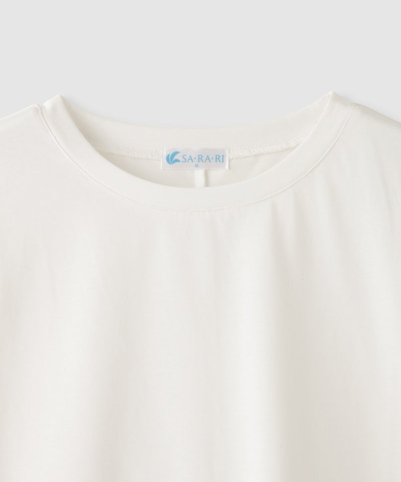 NAVY  SARARI 冷感 UVカット 袖レースTシャツ レディース メール便 対応商品商品画像-5