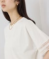 NAVY SARARI 冷感 UVカット 袖レースTシャツ レディース メール便 対応商品商品サムネイル-7