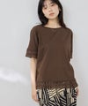 NAVY SARARI 冷感 UVカット 袖レースTシャツ レディース メール便 対応商品商品サムネイル-10