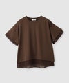 NAVY SARARI 冷感 UVカット シフォン使いTシャツ レディース メール便 対応商品商品サムネイル-1