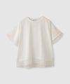 NAVY SARARI 冷感 UVカット シフォン使いTシャツ レディース メール便 対応商品商品サムネイル-2