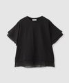 NAVY  SARARI 冷感 UVカット シフォン使いTシャツ レディース メール便 対応商品商品サムネイル-3