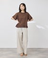 NAVY SARARI 冷感 UVカット シフォン使いTシャツ レディース メール便 対応商品商品サムネイル-9