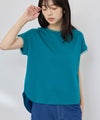 [値下げ]NAVY  SARARI 冷感 UVカット チュールレース使いTシャツ レディース メール便 対応商品商品サムネイル-4