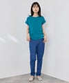 NAVY SARARI 冷感 UVカット チュールレース使いTシャツ レディース メール便 対応商品商品サムネイル-8