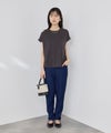 NAVY SARARI 冷感 UVカット チュールレース使いTシャツ レディース メール便 対応商品商品サムネイル-12