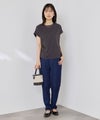 NAVY SARARI 冷感 UVカット チュールレース使いTシャツ レディース メール便 対応商品商品サムネイル-13