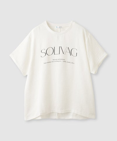 NAVY SARARI 冷感 UVカット シボ生地フロントプリントプルオーバー レディース メール便 対応商品