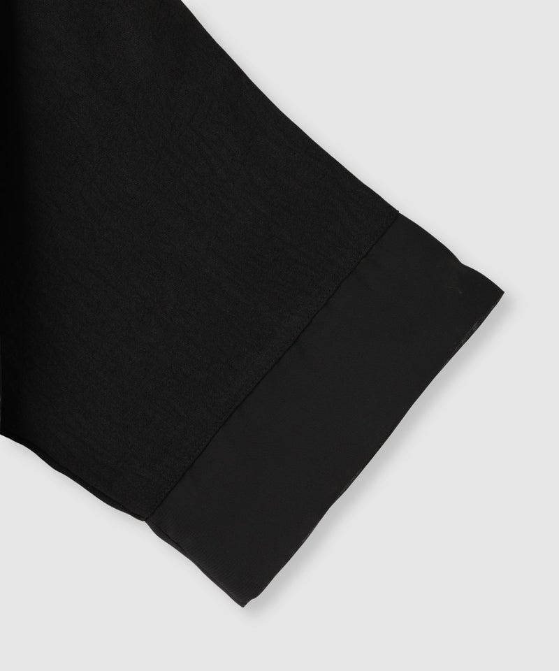 NAVY SARARI 冷感 UVカット シボ生地スキッパーネックプルオーバー レディース メール便 対応商品商品画像-7