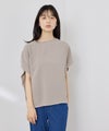 NAVY  SARARI 冷感 UVカット シボ生地クルーネックプルオーバー レディース メール便 対応商品商品サムネイル-4