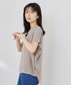 NAVY  SARARI 冷感 UVカット シボ生地クルーネックプルオーバー レディース メール便 対応商品商品サムネイル-5