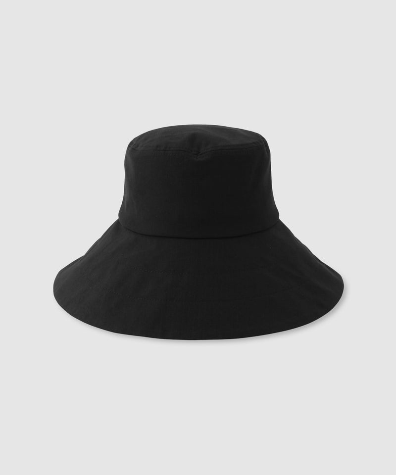 UVカット加工 抗菌防臭加工 ベーシックつば広ハット レディース商品画像-4