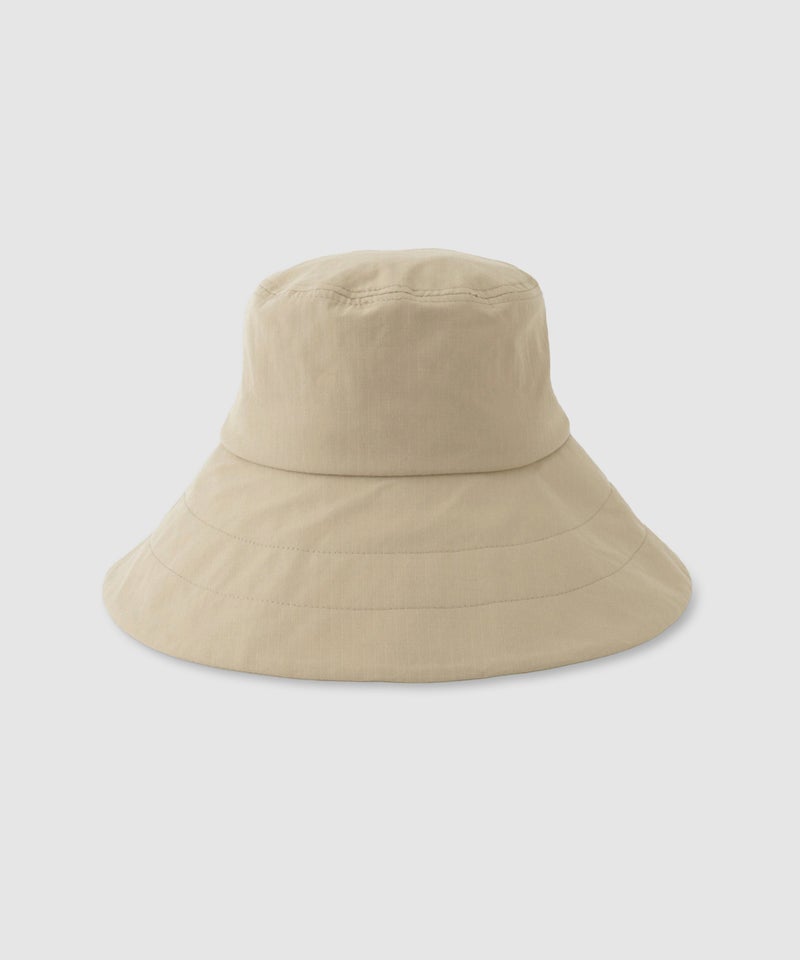 UVカット加工 抗菌防臭加工 ベーシックつば広ハット レディース商品画像-6