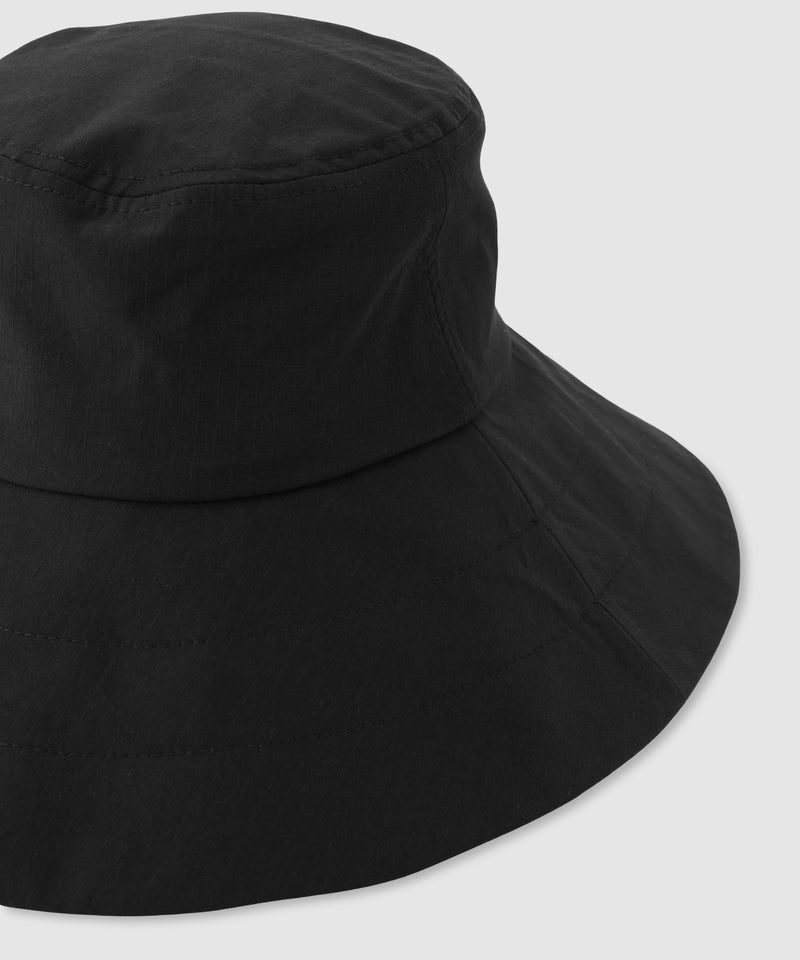 UVカット加工 抗菌防臭加工 ベーシックつば広ハット レディース商品画像-9