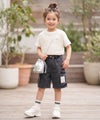 Simplify ケミカルウォッシュ カーゴハーフパンツ キッズ商品サムネイル-5