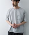 URBAN COLLECTION メッシュ配色オーバーサイズクルーネックTシャツ メンズ メール便 対応商品商品サムネイル-2