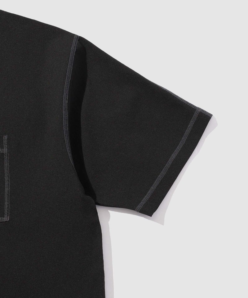 URBAN COLLECTION  メッシュ配色オーバーサイズクルーネックTシャツ メンズ メール便 対応商品商品画像-6