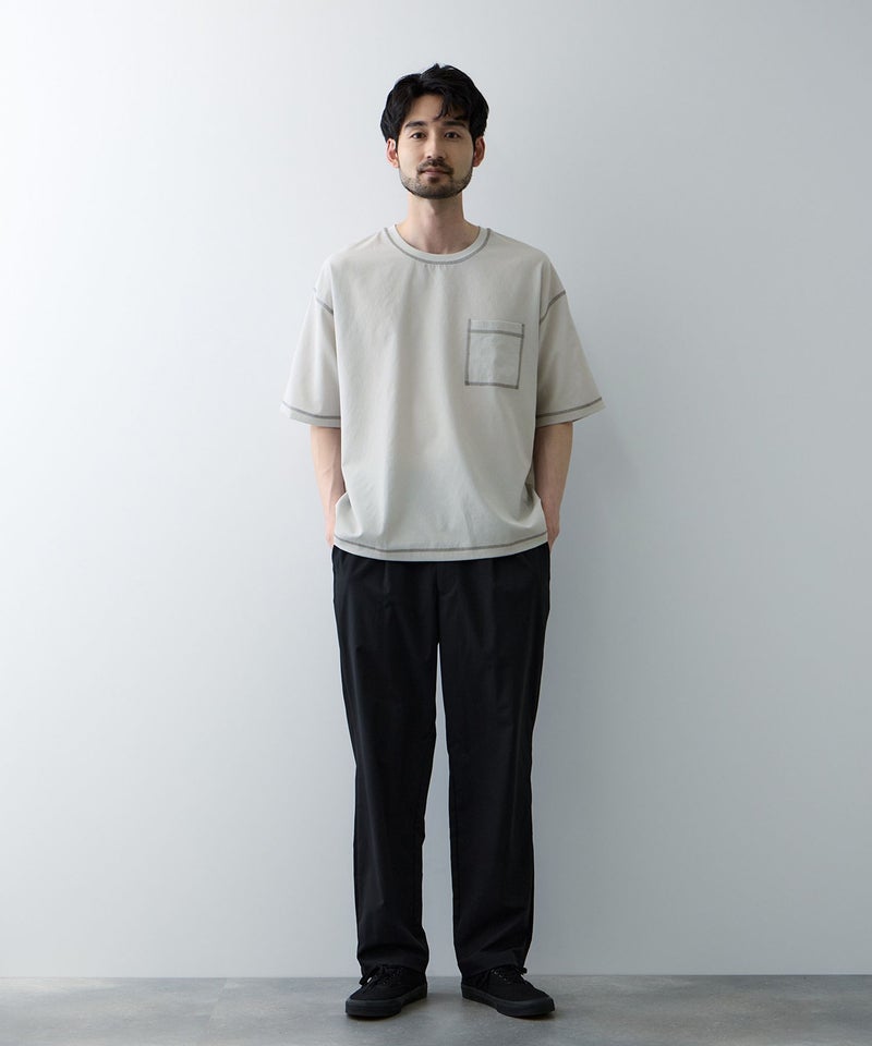 URBAN COLLECTION メッシュ配色オーバーサイズクルーネックTシャツ メンズ メール便 対応商品商品画像-10