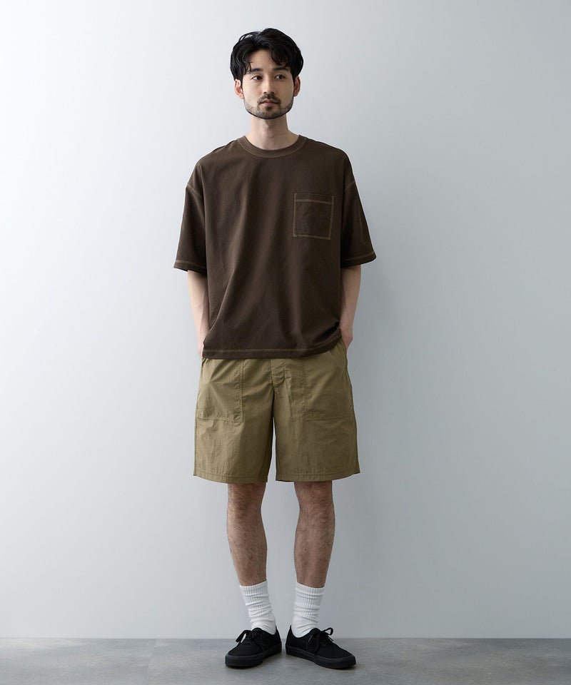URBAN COLLECTION メッシュ配色オーバーサイズクルーネックTシャツ メンズ メール便 対応商品商品画像-14