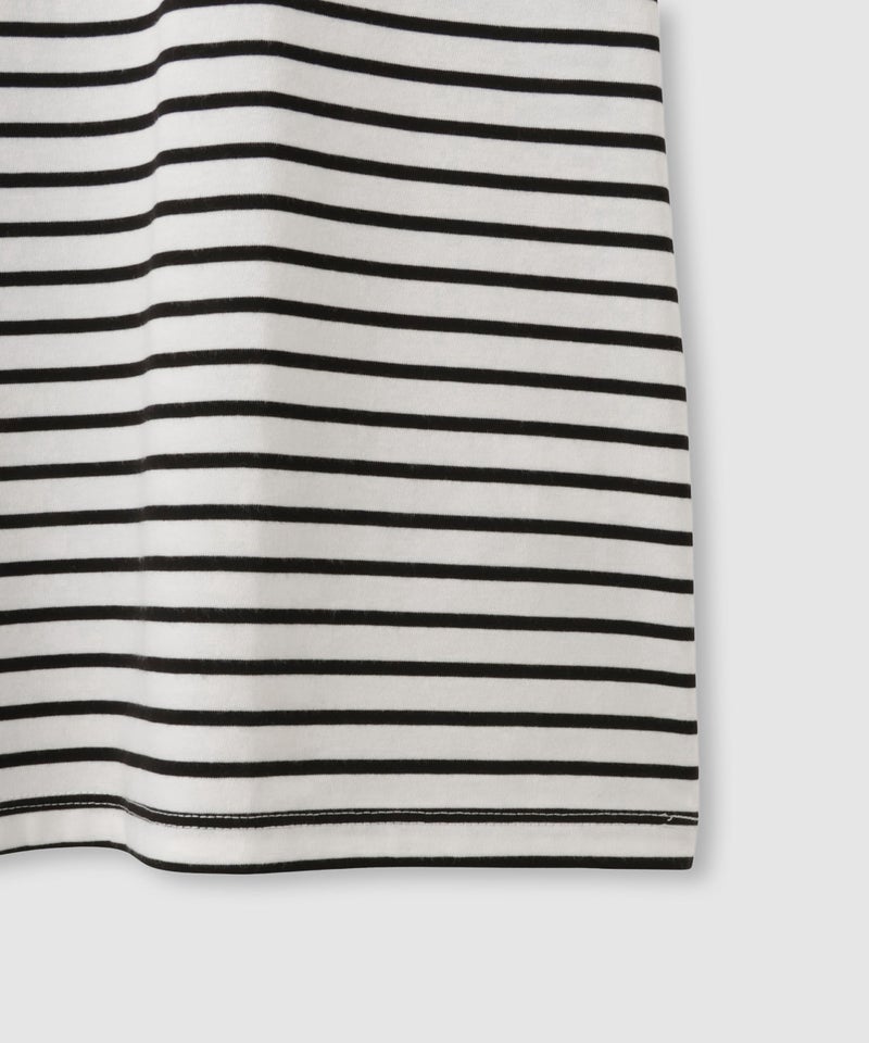 NAVY SARARI 袖配色プレーティング クルーネック Tシャツ レディース メール便 対応商品商品画像-7