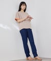 NAVY SARARI 袖配色プレーティング クルーネック Tシャツ レディース メール便 対応商品商品サムネイル-10
