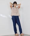 NAVY SARARI 袖配色プレーティング クルーネック Tシャツ レディース メール便 対応商品商品サムネイル-11