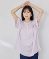 [期間限定価格]Idnes  リネンブレンド フレンチスリーブブラウス レディース商品サムネイル-4