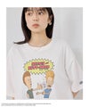 DISCUS BEAVIS AND BUTT-HEADコラボ アソートグラフィックプリント クルーネック半袖Tシャツ レディース メール便 対応商品商品サムネイル-7