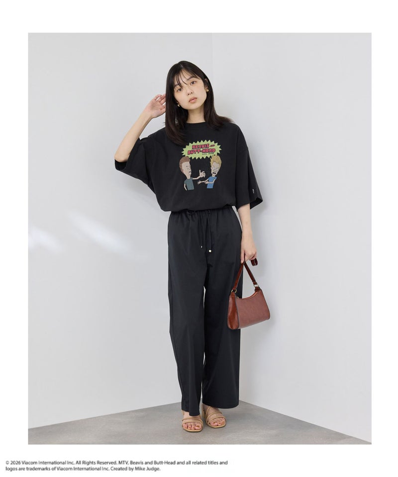DISCUS BEAVIS AND BUTT-HEADコラボ アソートグラフィックプリント クルーネック半袖Tシャツ レディース メール便 対応商品商品画像-12